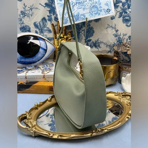 🆕 OROTON 🧿 NWT Clara Mini Convertible Crossbody Bag, Cactus Leather - Picture 8 of 15